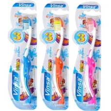 Дитячі пластикові зубні щітки дитячі у вигляді Дельфіна Vinsa Soft 15 см від 3-х років в упаковці 12 шт