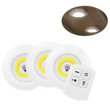 Бездротові світлодіодні лампи Led Light With Remote Control 15 W з пультом 3 шт
