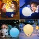 Настільний 3D-нічник-лампа з RGB-підсвіткою і пультом Magic Moon Білий