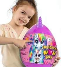 Набір креативної творчості у вигляді пластмасового яйця Unicorn Surprise Box USB-01-01U ДТ-ГО-09273 15 в 1