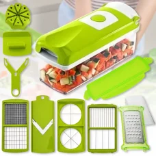 Механічна овочерізка 14в1 зі змінними насадками та контейнером Nicer Dicer RF-818