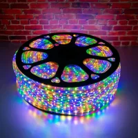 Світлодіодна стрічка 5050 220В 40м (мікс) 220V-5050-40M-RGB