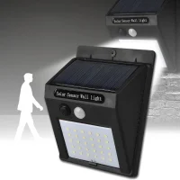 Світлодіодний настінний ліхтар з датчиком руху та сонячною панеллю Bailong Solar BL-609-30SMD