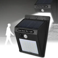 Світлодіодний настінний ліхтар з датчиком руху та сонячною панеллю Bailong Solar BL-609-30SMD