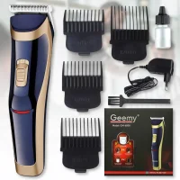 Акумуляторна машинка для стрижки волосся з 4 насадками Gemei GM-6005