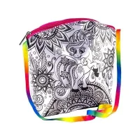 Дитяча сумка-розмальовка міні 24х24х5 см із фарбами My color bag мCOB-01-01-05 ДТ-ОО-09-89