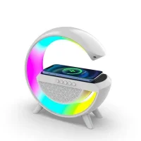 Бездротовий зарядний пристрій з лампою та будильником Smart LED RGB Night Light AS-K10
