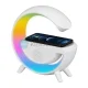 Бездротовий зарядний пристрій з лампою та будильником Smart LED RGB Night Light AS-K10