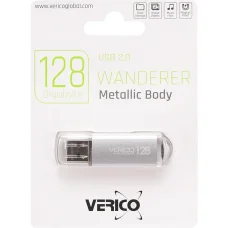 Флешка для зберігання інформації Verico USB 128Gb Wanderer Silver 600814 Срібляста в упаковці 1 шт