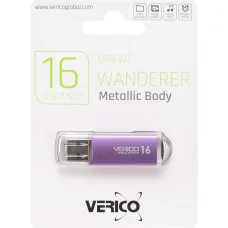 Флешка для зберігання інформації Verico USB 16Gb Wanderer Purple 600647 Пурпурна в упаковці 1 шт