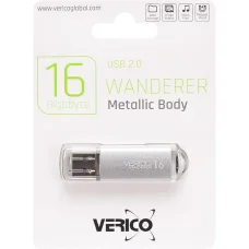 Флешка для зберігання інформації Verico USB 16Gb Wanderer Silver 600630 Срібляста в упаковці 1 шт