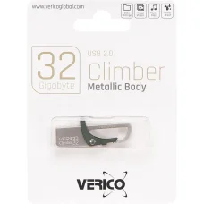 Флешка для зберігання інформації Verico USB 32Gb Climber Green 603198 Зелена в упаковці 1 шт