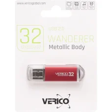 Флешка для зберігання інформації Verico USB 32Gb Wanderer Red 600715 Червона в упаковці 1 шт
