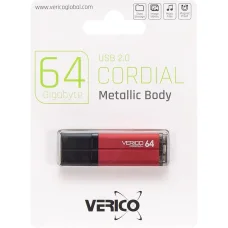 Флешка для зберігання інформації Verico USB 64Gb Cordial Red 601422 Червона