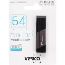 Флешка для зберігання інформації Verico USB 64Gb MKII Gray USB 3.1 603822 Сіра в упаковці 1 шт