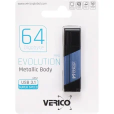 Флешка для зберігання інформації Verico USB 64Gb MKII Navy Blue USB 3.1 603853 Синій в упаковці 1 шт