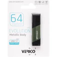 Флешка для зберігання інформації Verico USB 64Gb MKII Olive Green USB 3.1 603839 Зелений в упаковці 1 шт