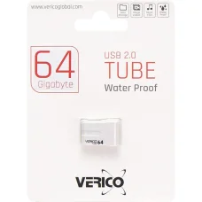 Флешка з USB на 64Gb пам'яті Verico Tube White 602368 Біла в упаковці 1 шт