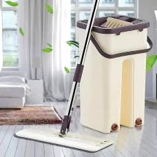 Швабра з відром Flat Mop 5л автоматичний віджим
