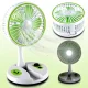 Портативний настільний вентилятор Fan з LED підсвічуванням