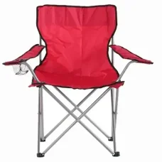 Стілець туристичний складаний Червоний Кемпінговий стілець для походів та риболовлі