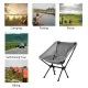 Туристичний легкий складаний стілець Chair For Outdoor Grey Сірий Кемпінговий стілець для походів та риболовлі