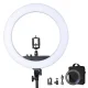 Кільцева LED лампа RL-18 II 45см 55Вт USB WiFi Bluetooth кріплення для телефону та фотоапарата пульт сумка