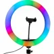 Кільцева світлодіодна міні RGB лампа MJ33 1 кріплення для телефону з пультом 33 см