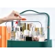 Настільний органайзер для косметики на 2 секції Зелений YM206 Single Drawer Косметичний органайзер з ручкою