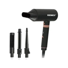 Багатофункціональний фен мультистайлер Kemei KM-9203 4в1 з 4 насадками для укладання випрямлення та завивки волосся