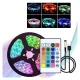 Світлодіодна RGB 2835 стрічка 5 метрів з пультом та адаптером LED LY-4