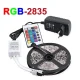Світлодіодна RGB 2835 стрічка 5 метрів з пультом та адаптером LED LY-4