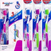 Пластикові зубні щітки із синтетичною щетиною Morningfresh M-749 в упаковці 12 шт