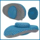 Ортопедична подушка для спини та хребта з ефектом пам'яті Back Support Pillow Comfy Curve LY-27