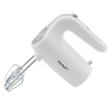 Ручний кухонний міксер RAF R6680W 5 швидкостей із 2 змінними насадками 150W
