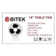 Настільний портативний міні вентилятор BITEK 16