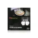 Краплинна кавоварка на 2 чашки одночасно Domotec MS-0708 Чорна