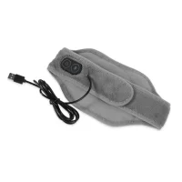 Шийний масажер Calm heat massaging neck wrap з вібромасажем від USB LY65 Сірий