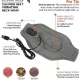 Шийний масажер Calm heat massaging neck wrap з вібромасажем від USB LY65 Сірий