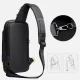 Сумка чоловіча XIO Fashion із USB зарядкою та кодовим замком Чорна