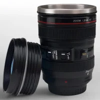 Термочашка 350мл у вигляді об'єктива CANON із прогумованим корпусом 15х8.5см