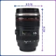 Термочашка 350мл у вигляді об'єктива CANON із прогумованим корпусом 15х8.5см
