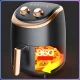 Аерофритюрниця 3.5л з антипригарною чашею та таймером 1200W