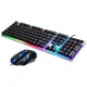 Комп'ютерна ігрова клавіатура Gaming G21B з RGB підсвічуванням та мишкою з USB інтерфейсом