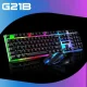Комп'ютерна ігрова клавіатура Gaming G21B з RGB підсвічуванням та мишкою з USB інтерфейсом