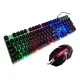 Комп'ютерна ігрова клавіатура Gaming G21B з RGB підсвічуванням та мишкою з USB інтерфейсом