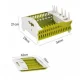 Сушарка для посуду настільна пластикова Collapsible Dish Rack Зелений