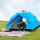 Намет автоматичний двомісний G-Tent 200х140х110 см Тризесонний Блакитний