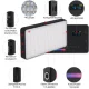 Кільцева LED-лампа RL-18RGB 45 см на 3 кріпленнями з штативом і пультом для блогерів