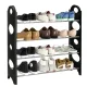 Полиця для взуття на 4 полиці 20 x 64 x 64 см Shoe Rack Полиця для взуття на 12 пар